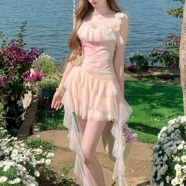 BDGU Slip Dresses Women's Pink-6
