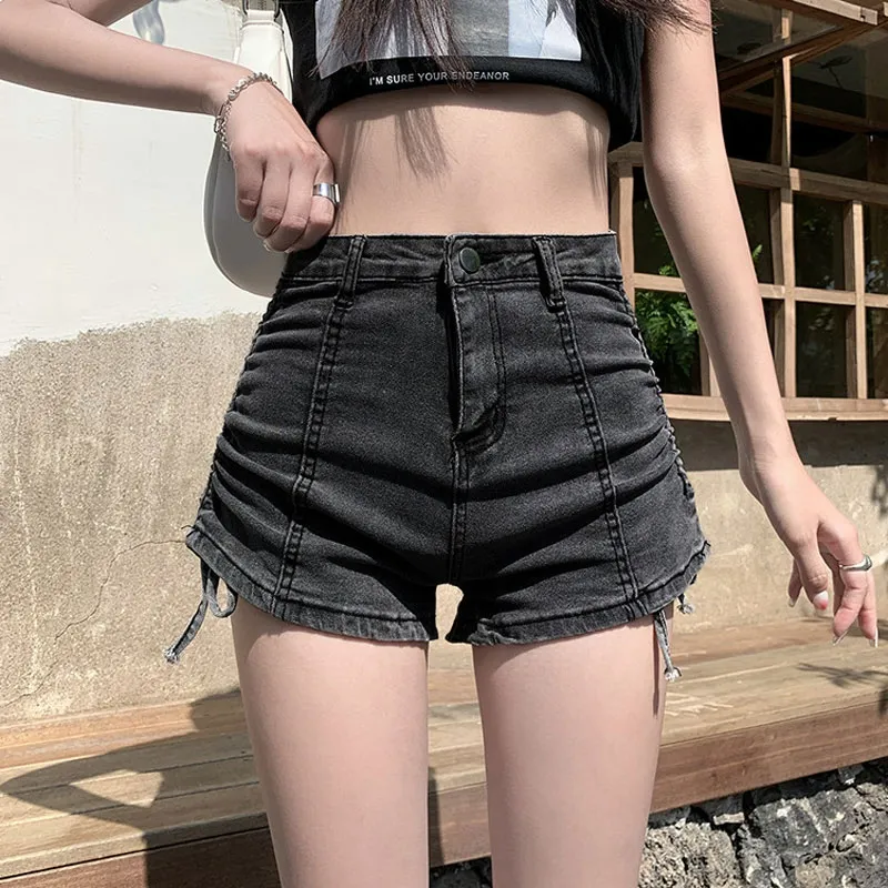 BDGU Denim Shorts Women's Black-2