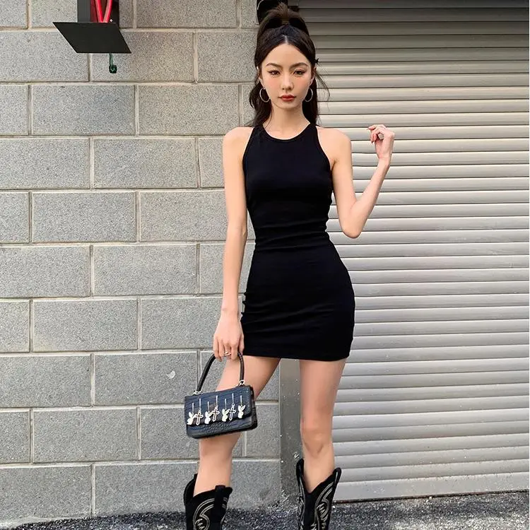 BDGU Slip Dresses Women's Black-4