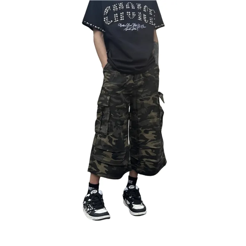 COMXZ Denim Shorts Unisex Camouflage-2