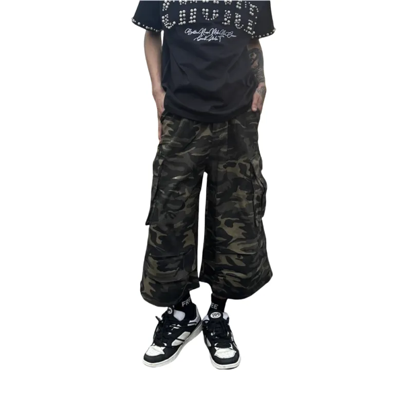 COMXZ Denim Shorts Unisex Camouflage-3