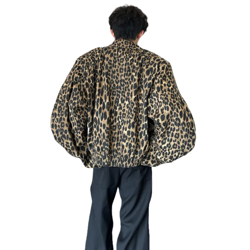 COMXZ Jackets & Coats Unisex Leopard Print-3