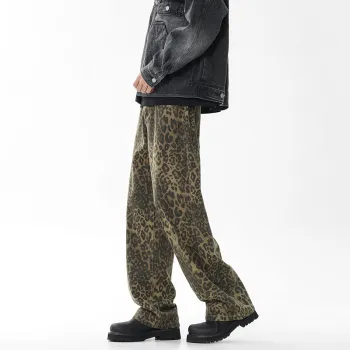 COMXZ Jeans Unisex Leopard Print