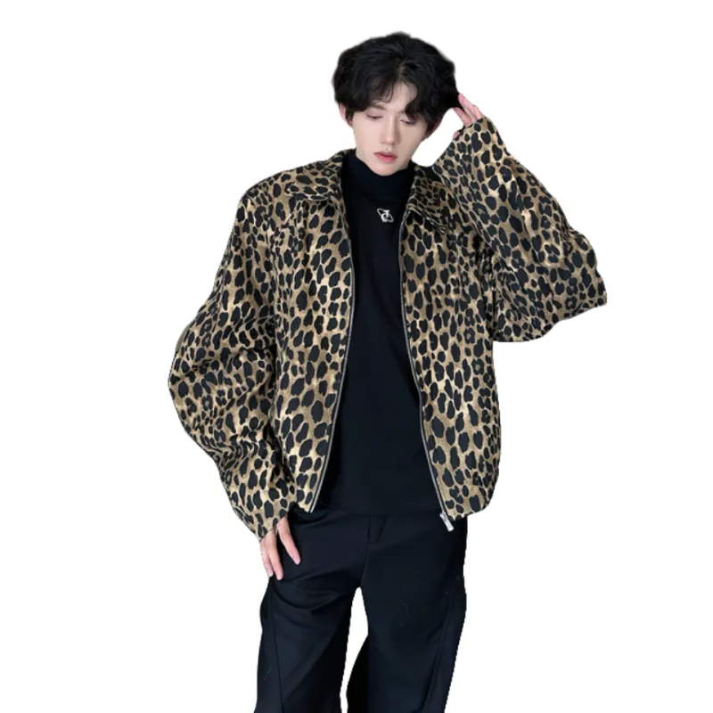 COMXZ Jackets & Coats Unisex Leopard Print-1