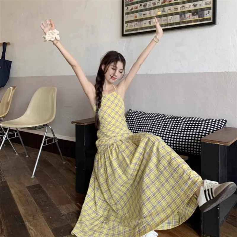ARIADNAW STUDIO Slip Dress Women's Yellow-2