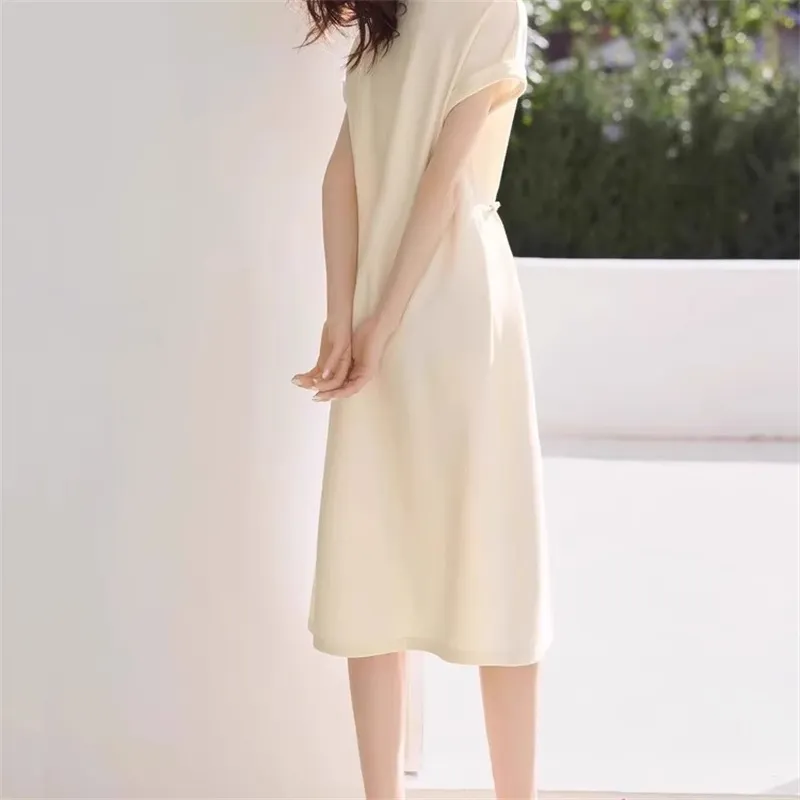 ARIADNAW STUDIO Short Sleeved Dress Women's Apricot-6