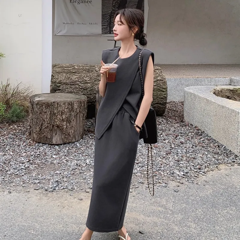 ARIADNAW STUDIO Skirt Set Women's Gray-5