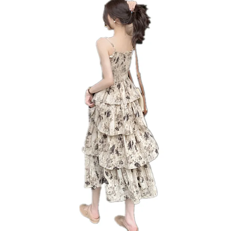 ARIADNAW STUDIO Slip Dresses Women's Khaki-0