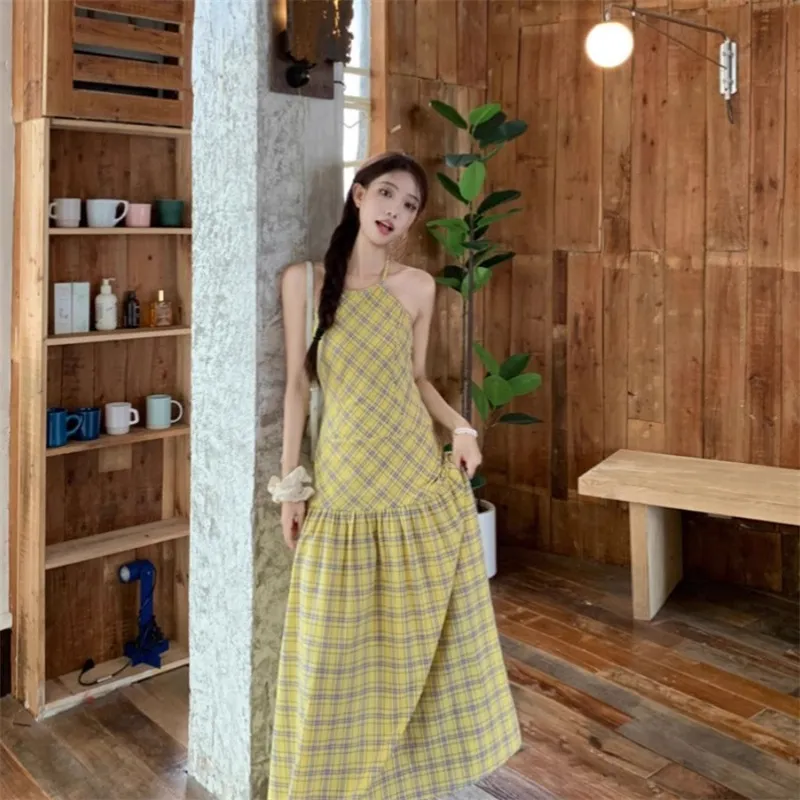 ARIADNAW STUDIO Slip Dress Women's Yellow-1
