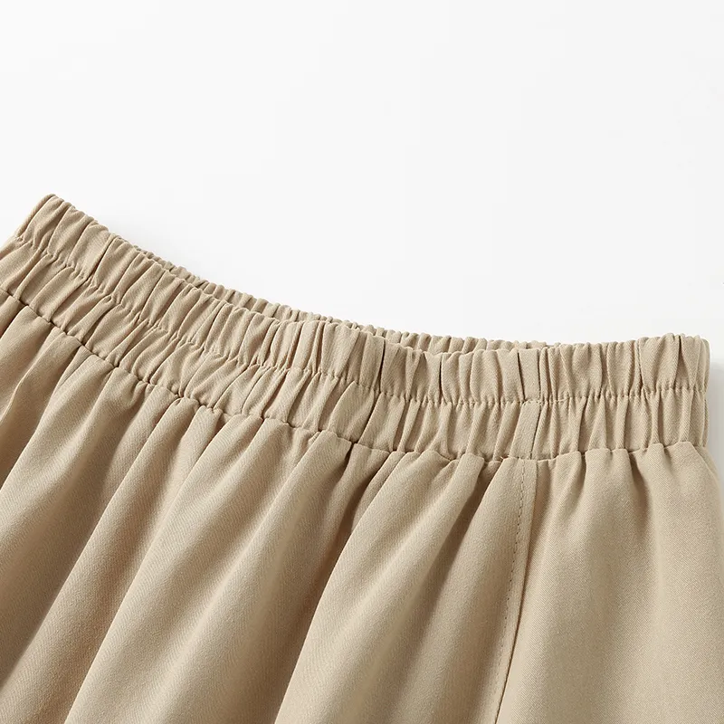 Aimilian Casual Long Skirt Women's Khaki-1