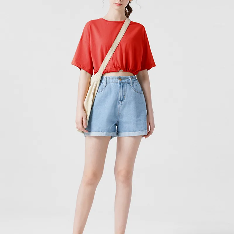 Aimilian Drop Shoulder Sleeve T Shirt Women's-3