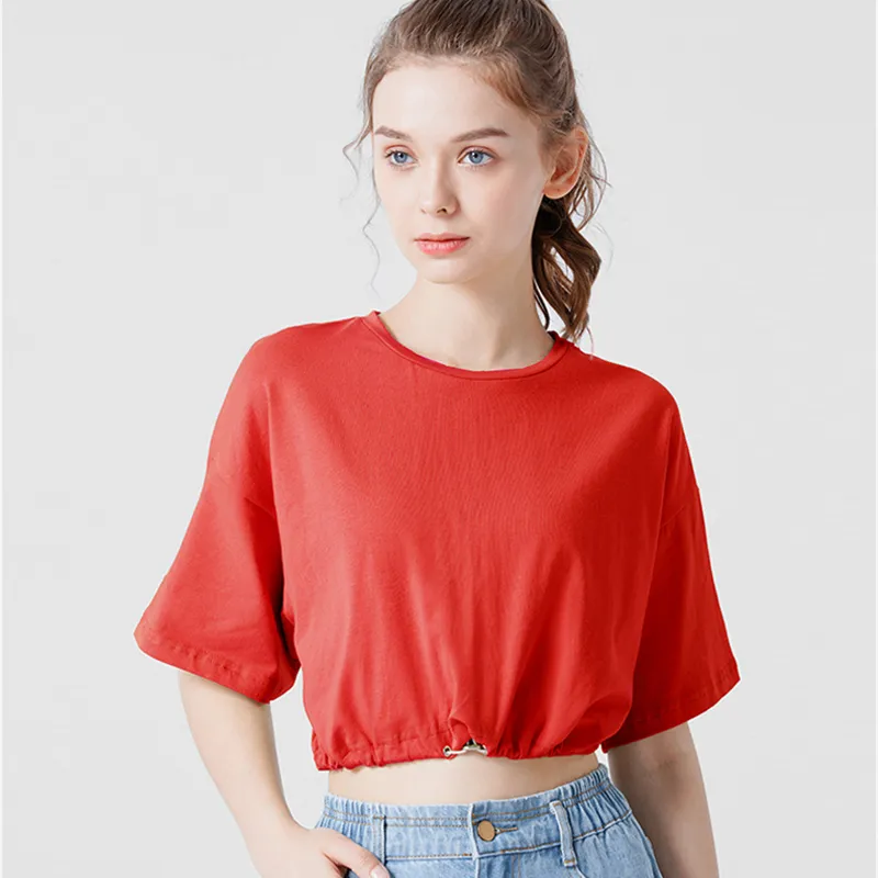 Aimilian Drop Shoulder Sleeve T Shirt Women's-1