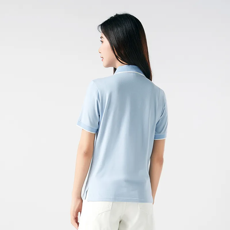 Aimilian Polo Shirts Women's Blue-1