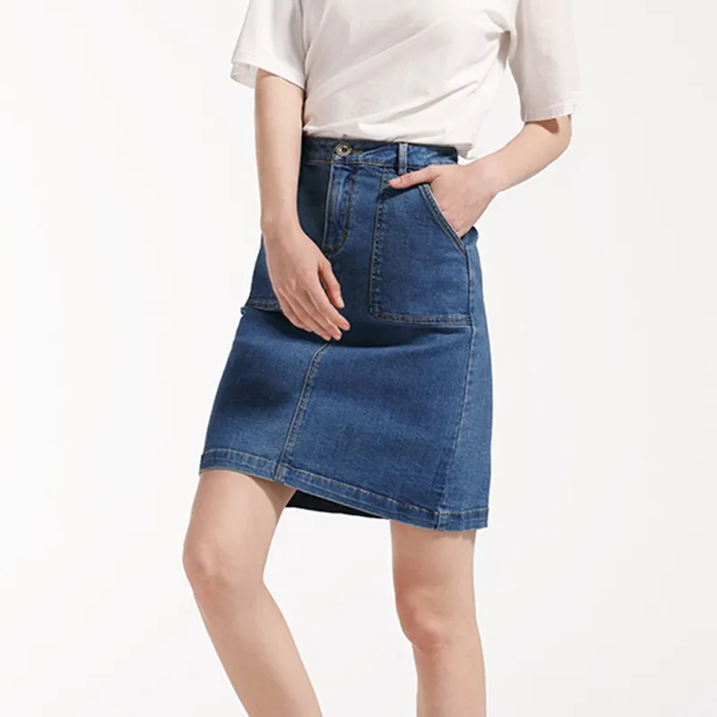 Aimilian Denim Short Skirts Women's-3