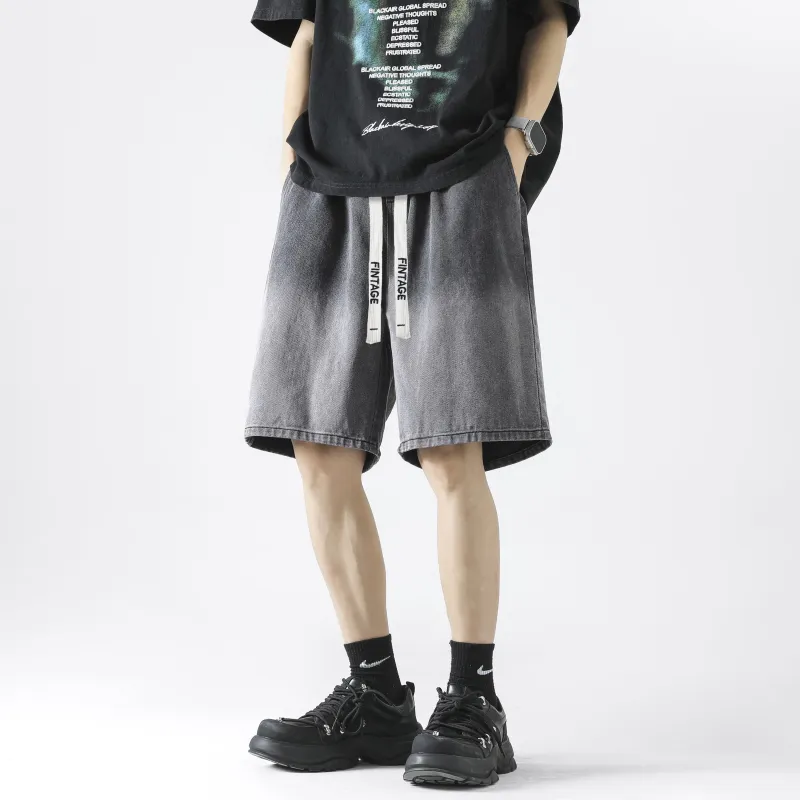 FAKE VINTAGE Denim Shorts Unisex-17