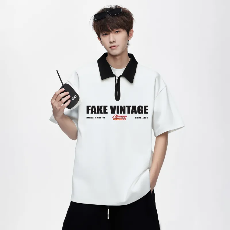 FAKE VINTAGE Polo Shirts Unisex-17