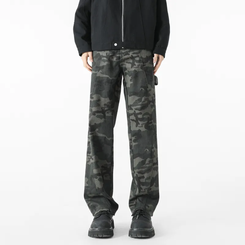 FAKE VINTAGE Jeans Unisex Camouflage-11