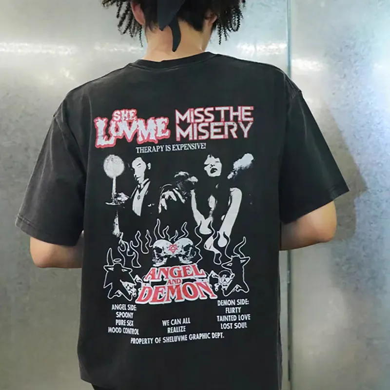 FAKE VINTAGE T Shirts Unisex Black-4