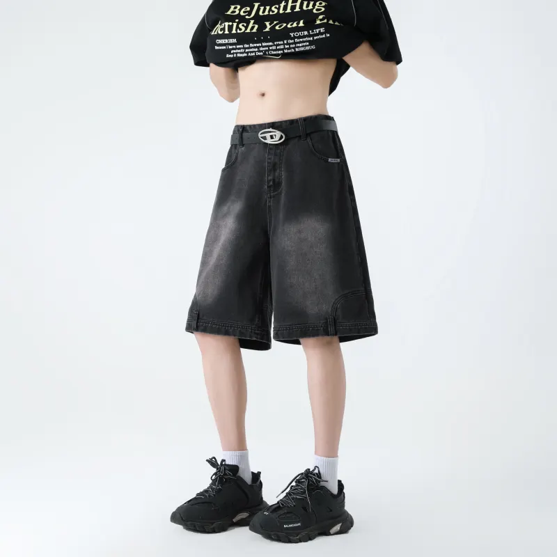 FAKE VINTAGE Denim Shorts Unisex-3