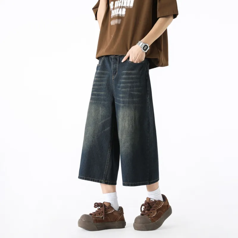 FAKE VINTAGE Denim Shorts Unisex-12