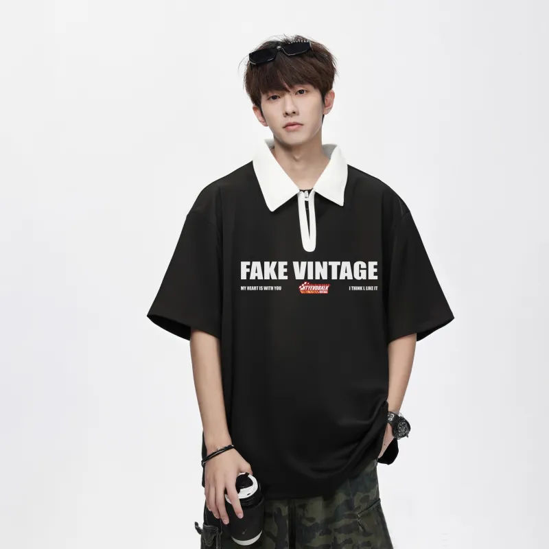 FAKE VINTAGE Polo Shirts Unisex-2