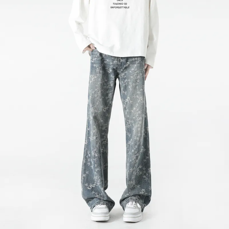 FAKE VINTAGE Jeans Unisex Blue-4