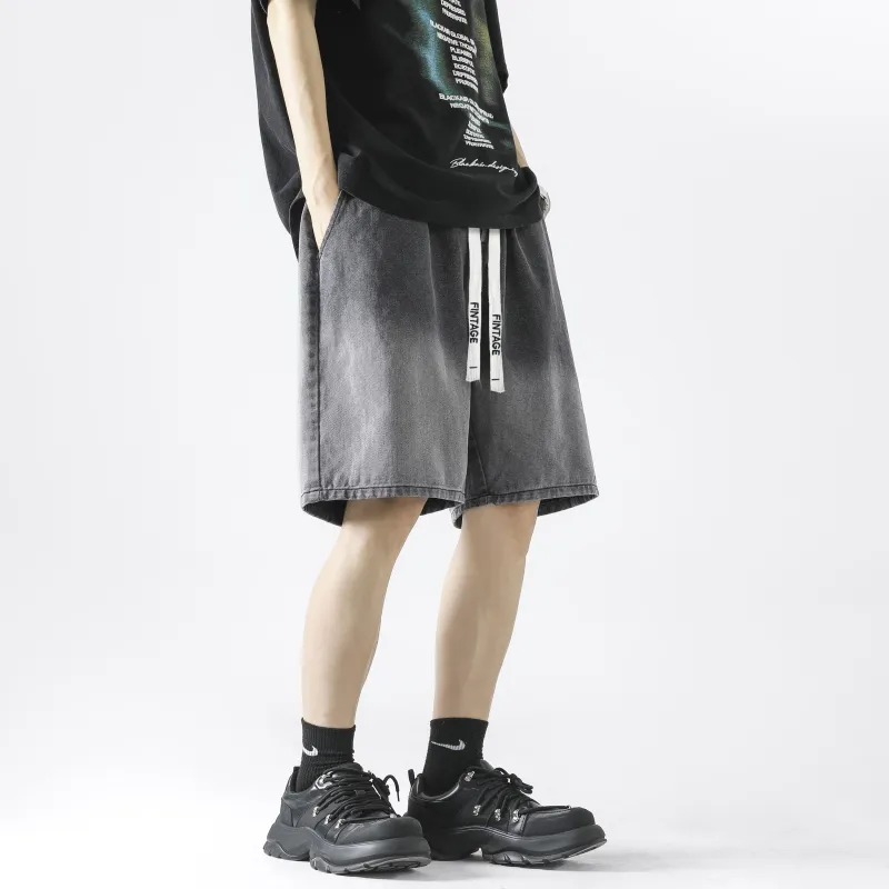 FAKE VINTAGE Denim Shorts Unisex-20