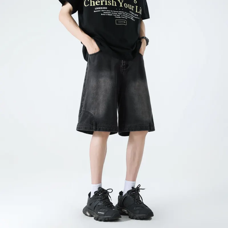 FAKE VINTAGE Denim Shorts Unisex-5