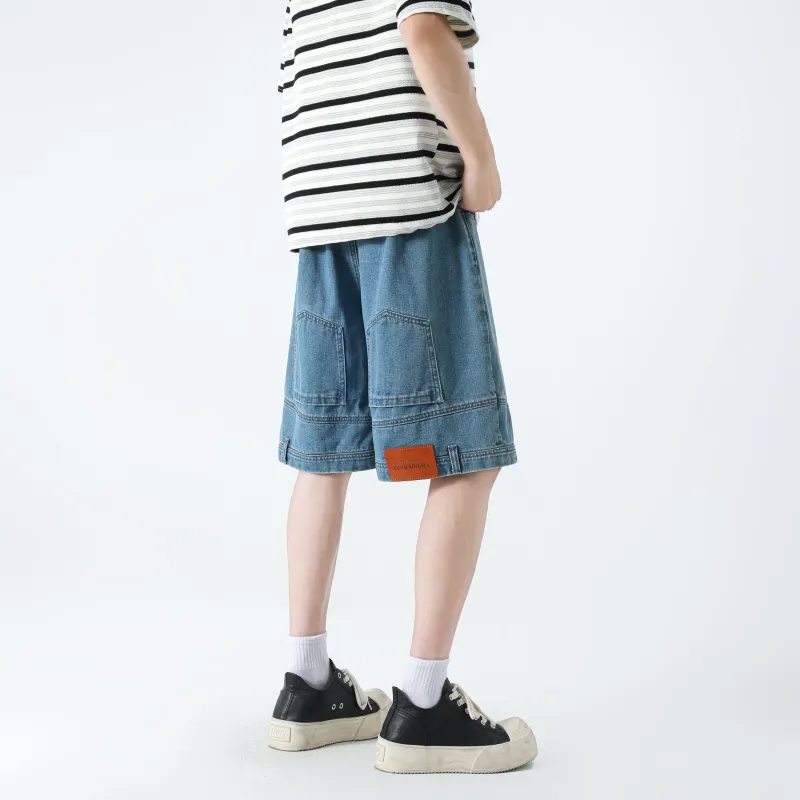 FAKE VINTAGE Denim Shorts Unisex-13