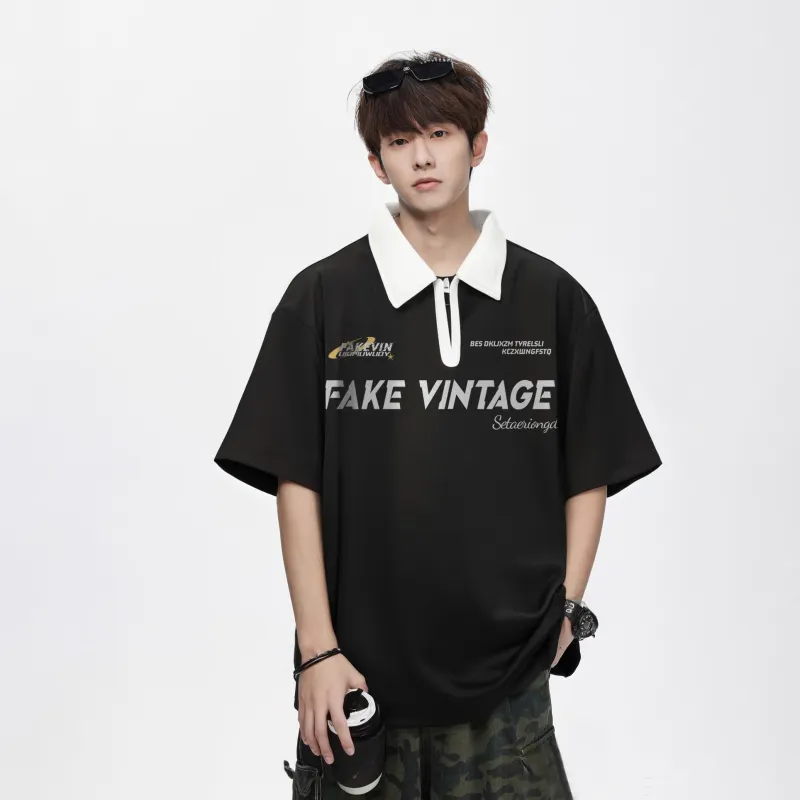 FAKE VINTAGE Polo Shirts Unisex-6