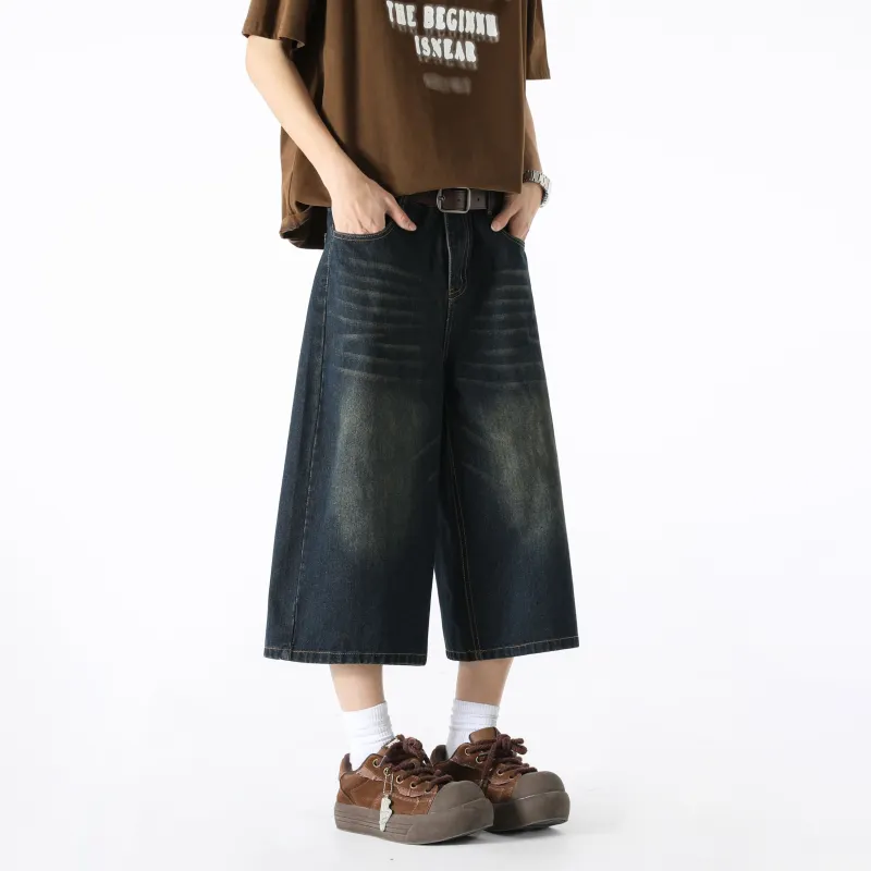 FAKE VINTAGE Denim Shorts Unisex-13
