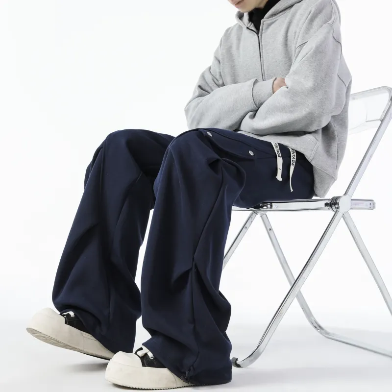 FAKE VINTAGE Knitted Sports Pants Unisex-22