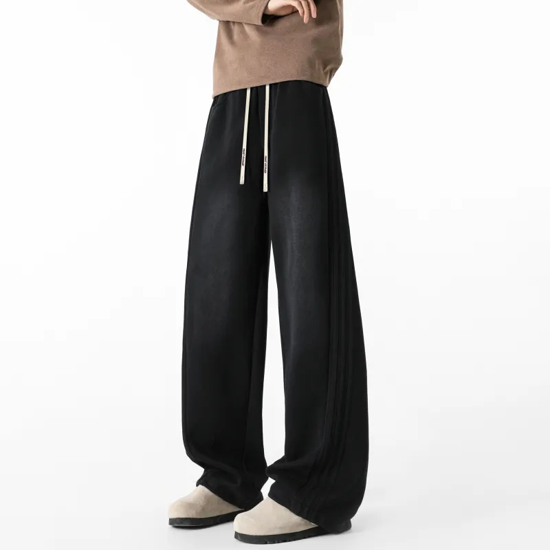 FAKE VINTAGE Knitted Sports Pants Unisex-2