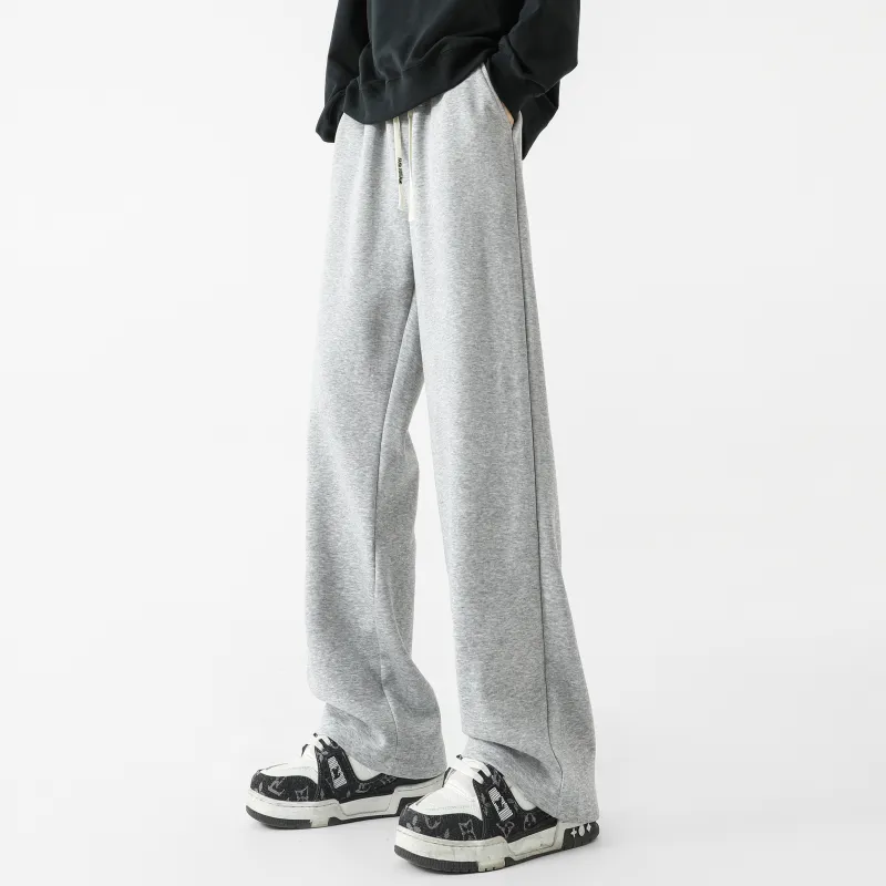 FAKE VINTAGE Knitted Sports Pants Unisex Dark Gray-17