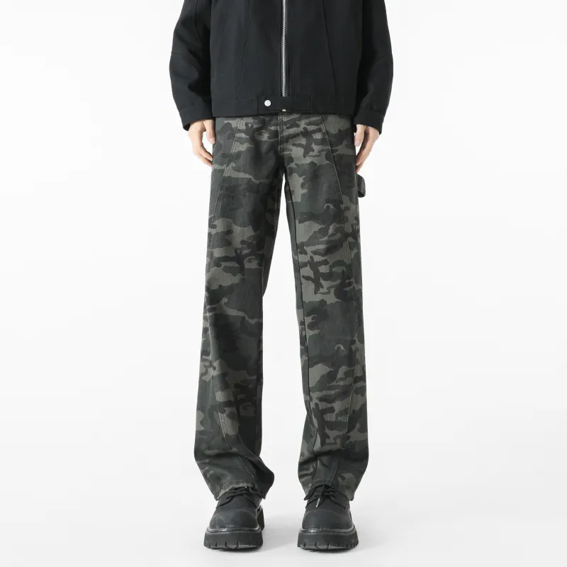 FAKE VINTAGE Jeans Unisex Camouflage-3