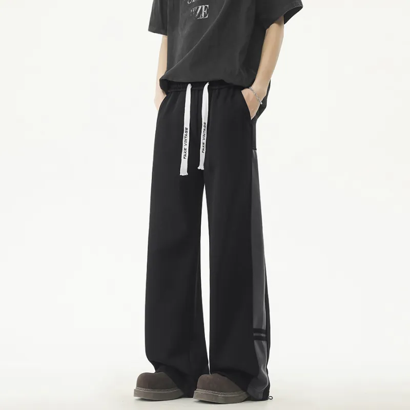 FAKE VINTAGE Knitted Sports Pants Unisex-3