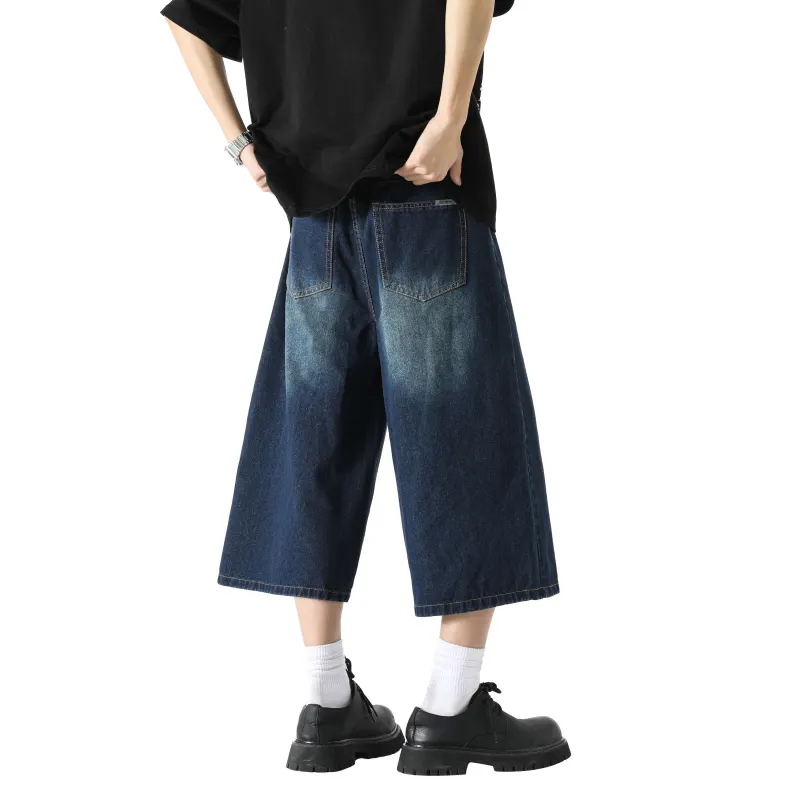 FAKE VINTAGE Denim Shorts Unisex-15