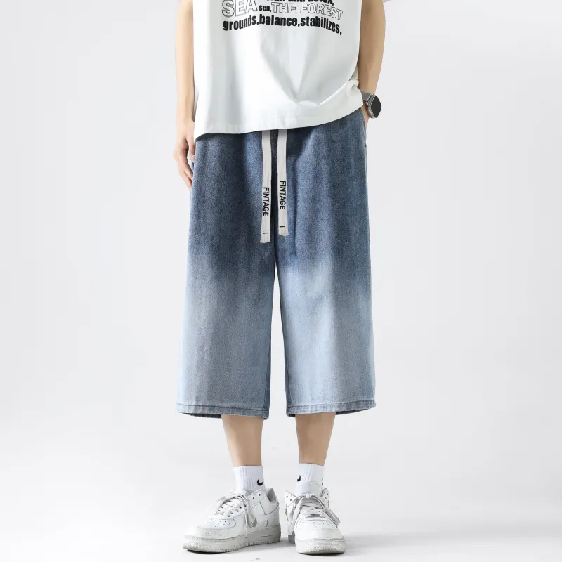 FAKE VINTAGE Denim Shorts Unisex-11