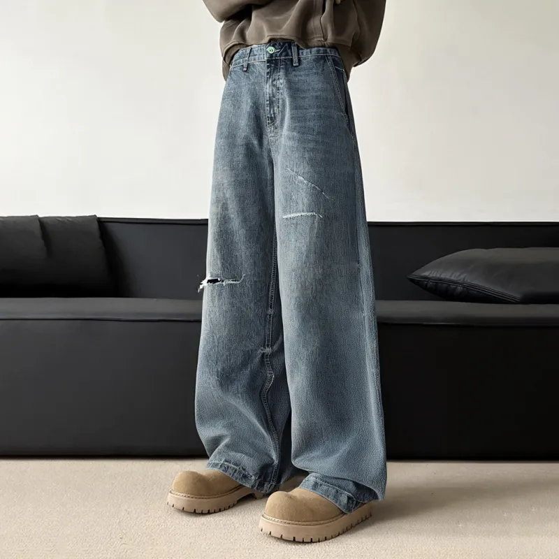 FAKE VINTAGE Jeans Unisex Blue-2