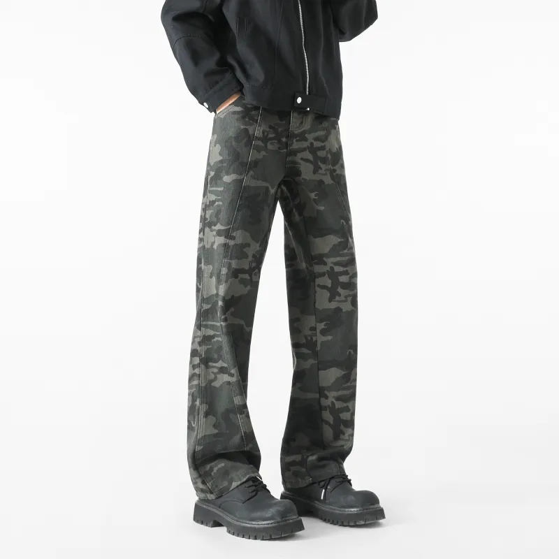 FAKE VINTAGE Jeans Unisex Camouflage-6