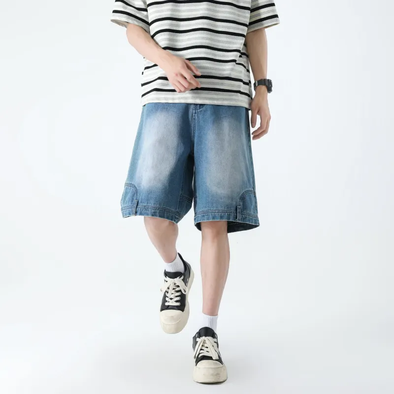 FAKE VINTAGE Denim Shorts Unisex-9