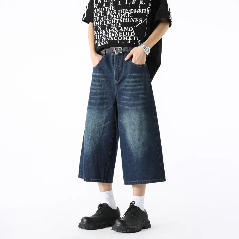 FAKE VINTAGE Denim Shorts Unisex-17