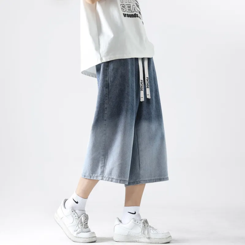 FAKE VINTAGE Denim Shorts Unisex-13