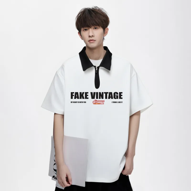 FAKE VINTAGE Polo Shirts Unisex-16