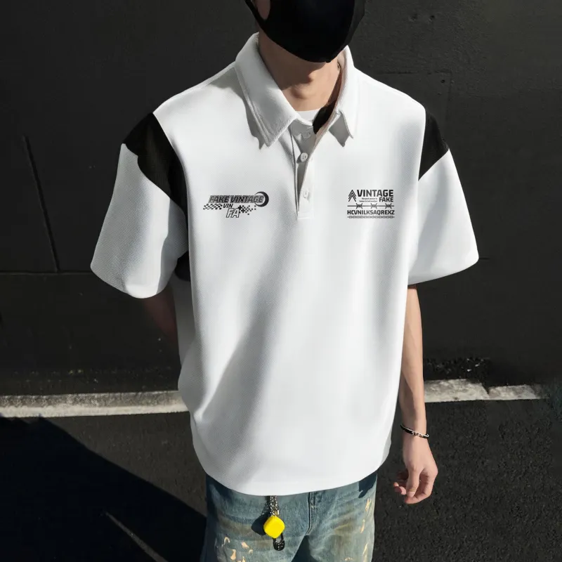 FAKE VINTAGE Polo Shirts Unisex-5