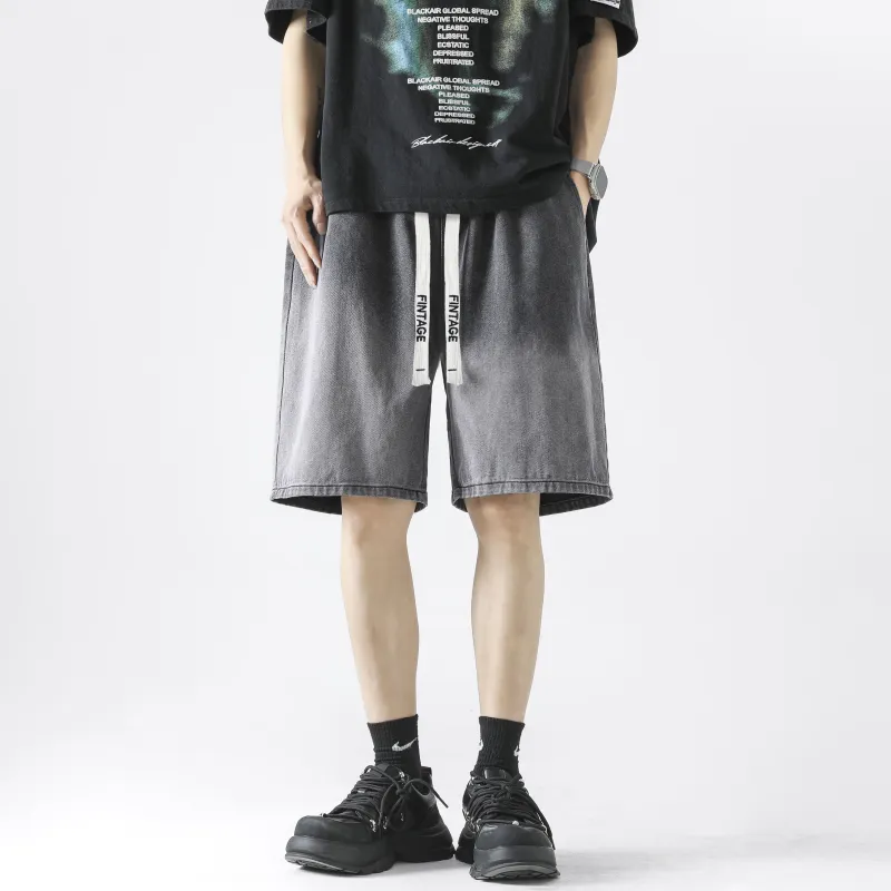 FAKE VINTAGE Denim Shorts Unisex-16