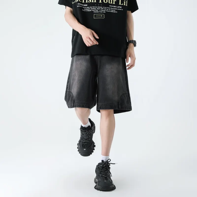 FAKE VINTAGE Denim Shorts Unisex-2