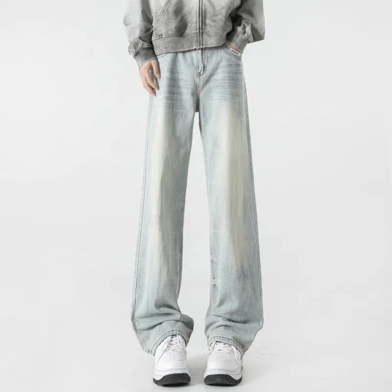 FAKE VINTAGE Jeans Unisex Blue-3
