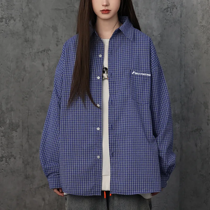FAKE VINTAGE Shirts Unisex Blue-2