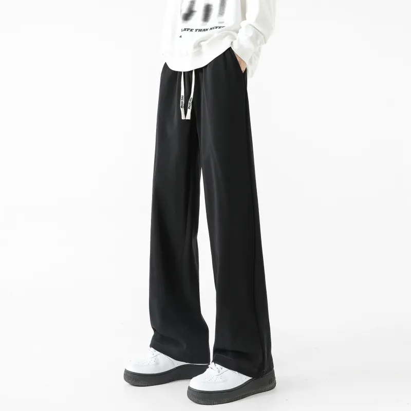 FAKE VINTAGE Knitted Sports Pants Unisex Dark Gray-8